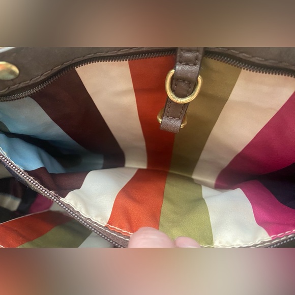 Coach Brown and Tan Canvas Tote Bag - Picture 14 of 14